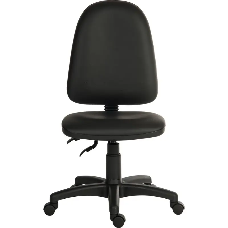 Ergo Twin PU Operator Office Chair without Arms Black 2900PU-BLK