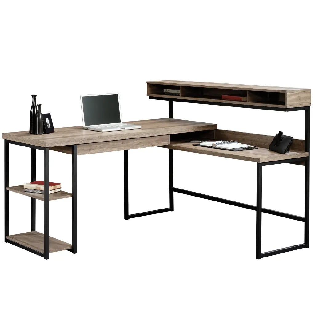 Streamline Home Office L-Shaped Desk Salt Oak 5414417