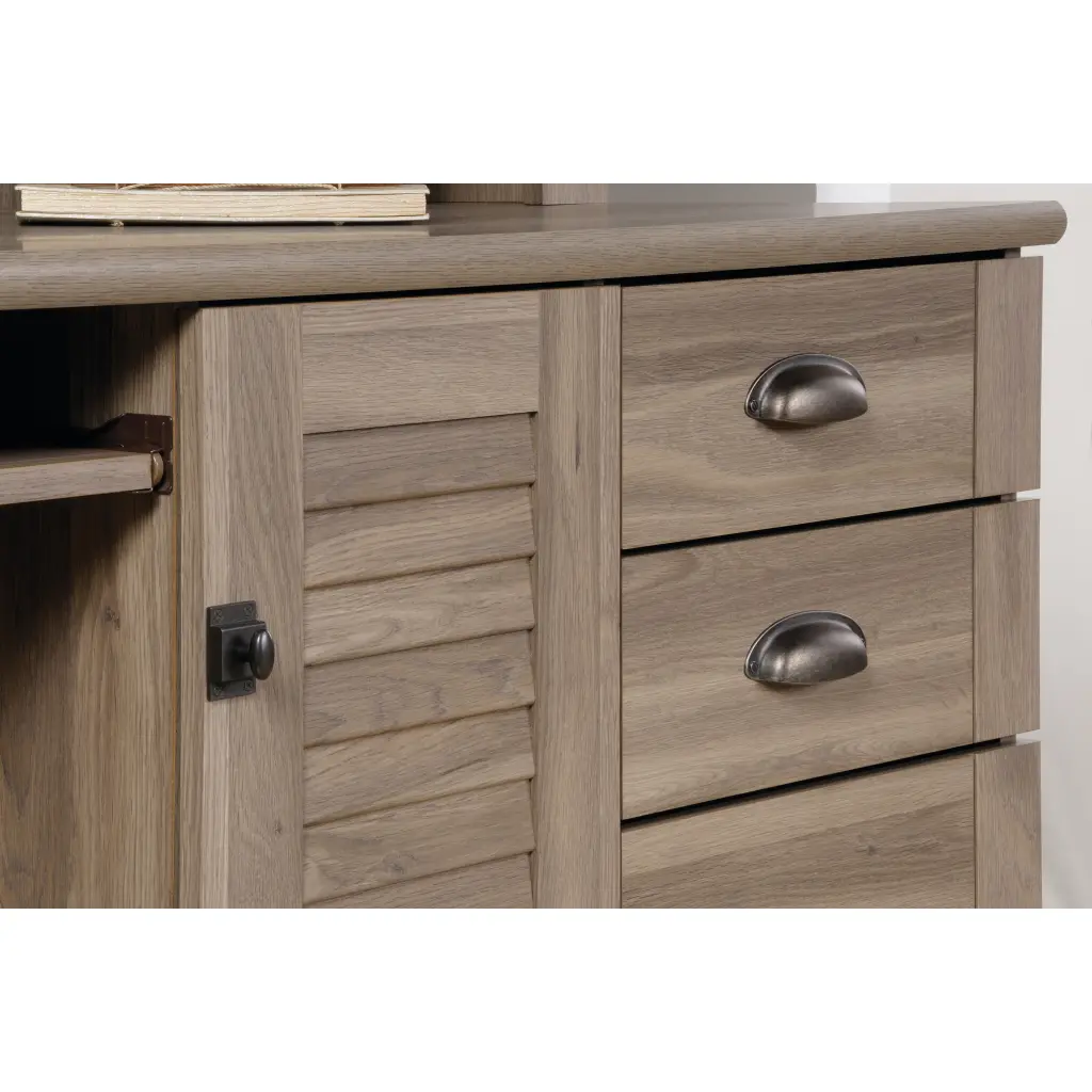 Louvre Hutch Desk Salt Oak 5415109