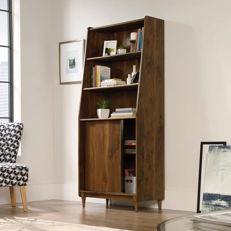 Hampstead Park Wide Bookcase Walnut 5420282