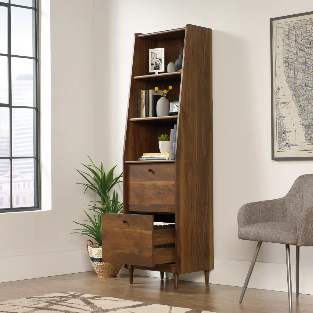 Hampstead Park Narrow Bookcase Walnut 5420283