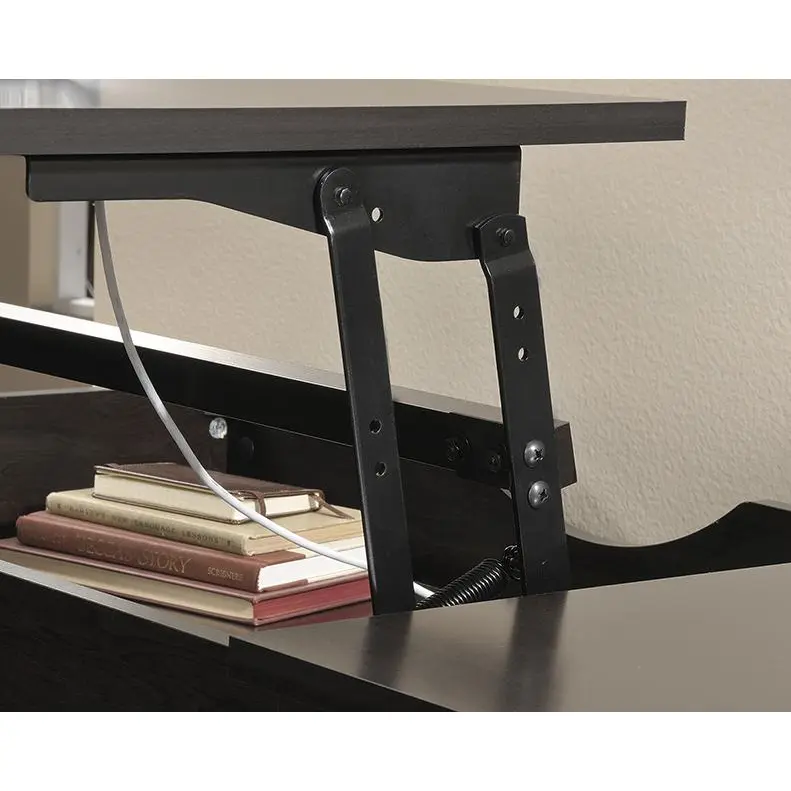 Ergonomic Sit Stand Home Office Desk Jamocha Wood 5422378