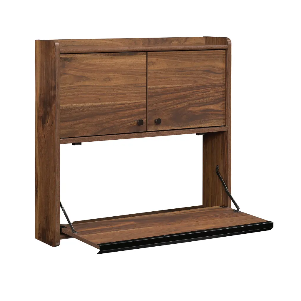 Hampstead Park Space Saving Wall Desk Walnut 5423704