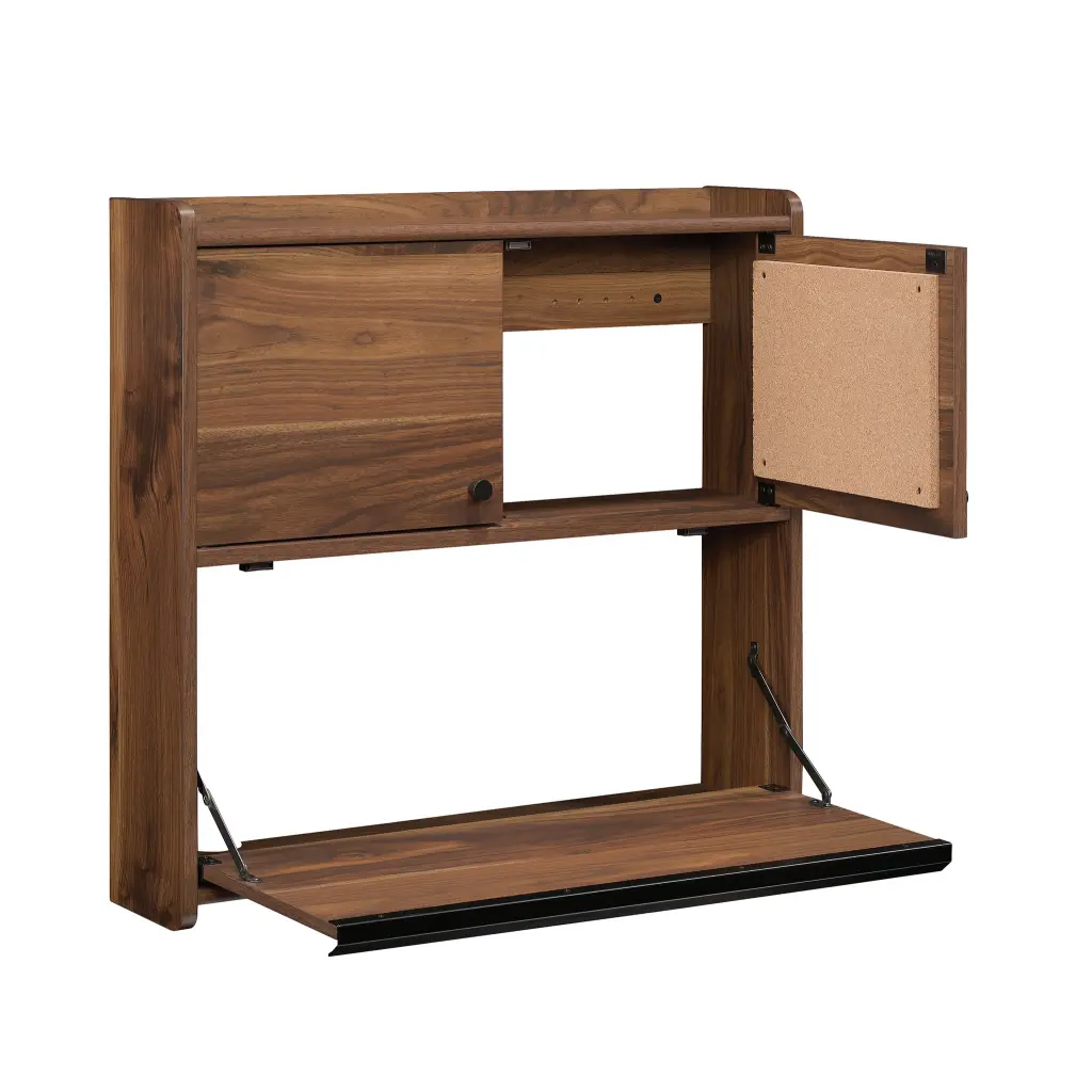 Hampstead Park Space Saving Wall Desk Walnut 5423704