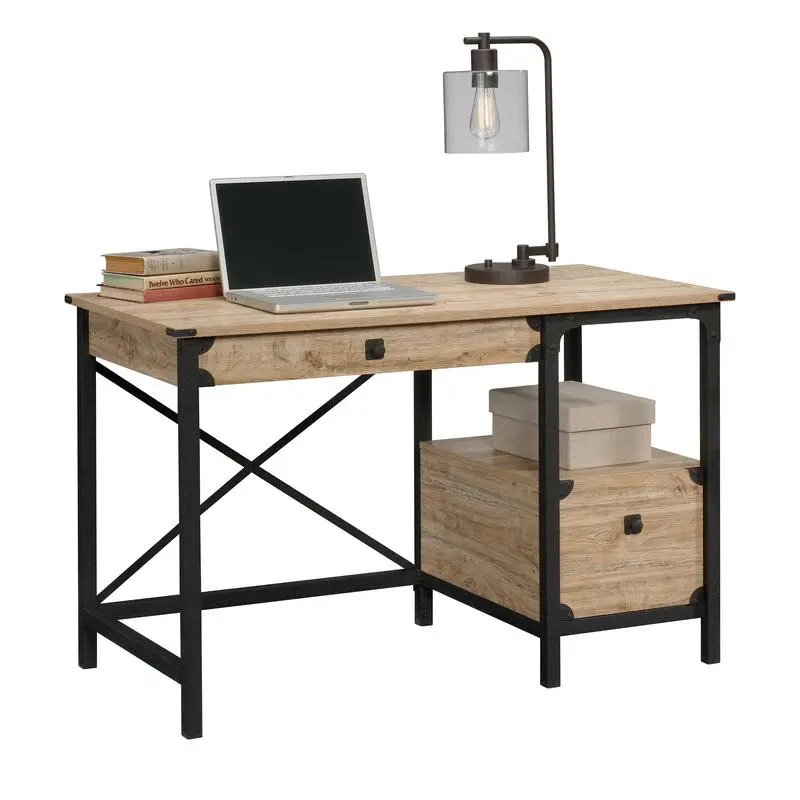 Steel Gorge Wrought Iron Style Desk Milled Mesquite 5425907