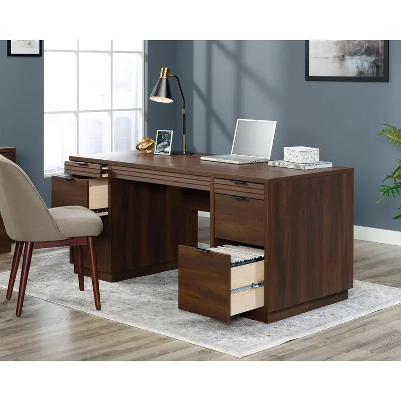 Elstree Home Office Executive Desk Spiced Mahogany 5426484