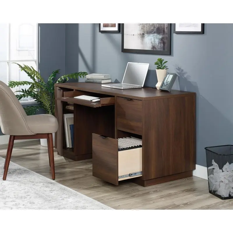 Elstree Double Pedestal Executive Desk Spiced Mahogany 5426918