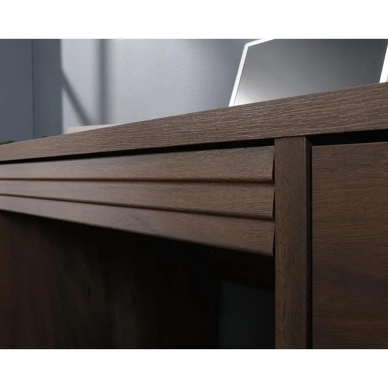 Elstree Double Pedestal Executive Desk Spiced Mahogany 5426918