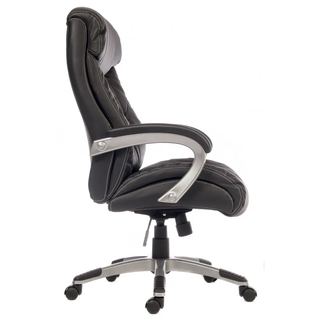 Siesta Luxury Leather Faced Executive Office Chair Black 6916