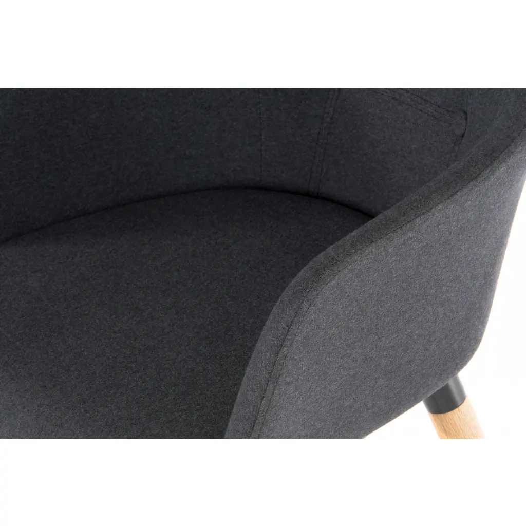 Contemporary 4 Legged Reception Chair Graphite Pack 2 6929GRA