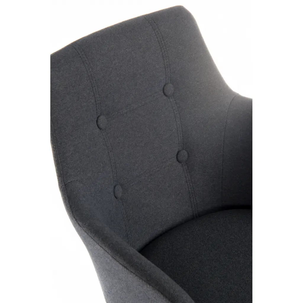 Contemporary 4 Legged Reception Chair Graphite Pack 2 6929GRA