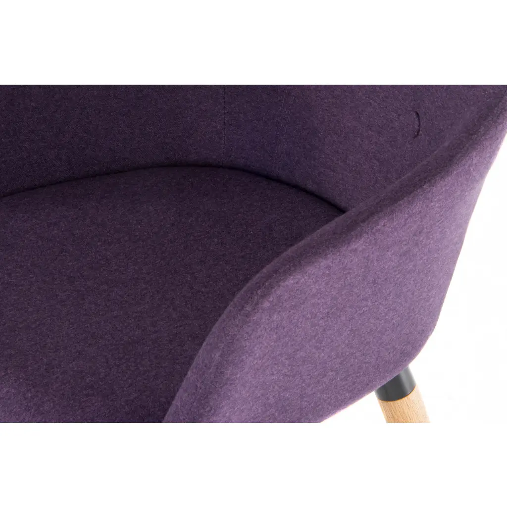 Contemporary 4 Legged Reception Chair Plum Pack 2 6929PLUM