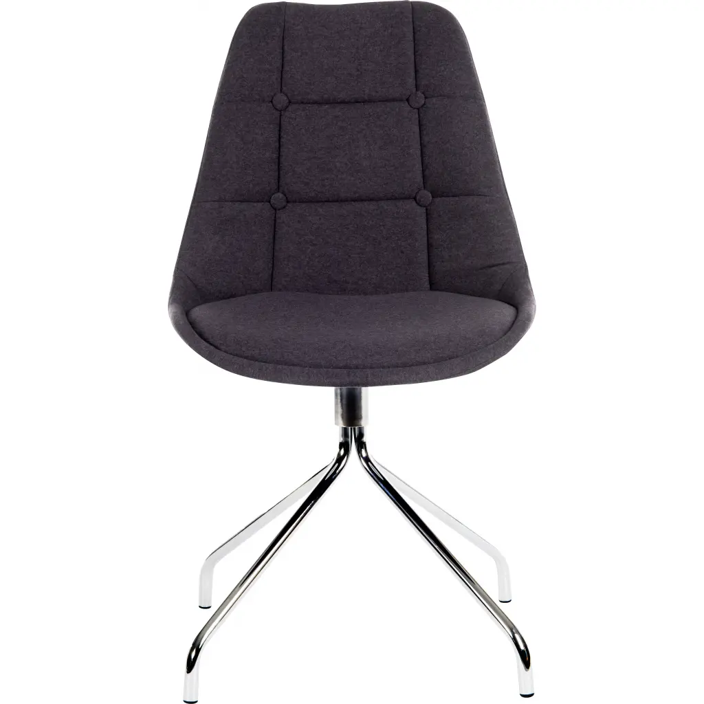 Breakout Upholstered Reception Chair Graphite Pack 2 6930GRA