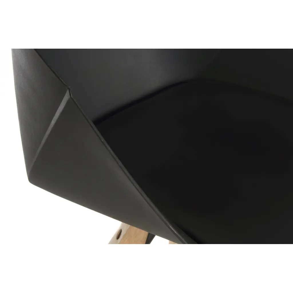 Pyramid Padded Tub Chair Black Pack of 2 6947 BLACK