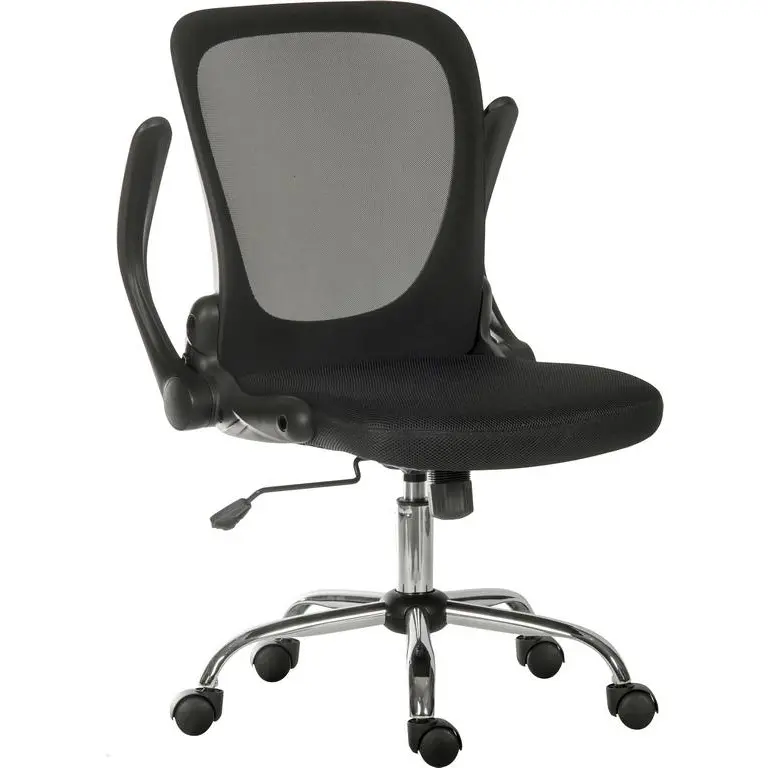 Flip Mesh Back Executive Office Chair with Armrests Black 6962BLK