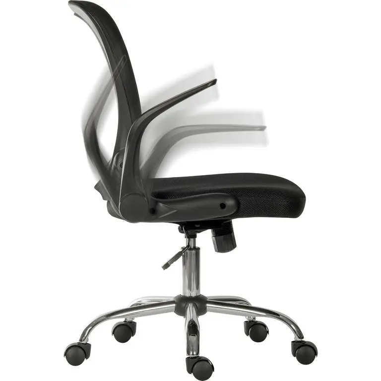 Flip Mesh Back Executive Office Chair with Armrests Black 6962BLK