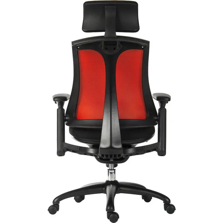 Rapport Mesh Back Executive Office Chair Red/Black 6964RED