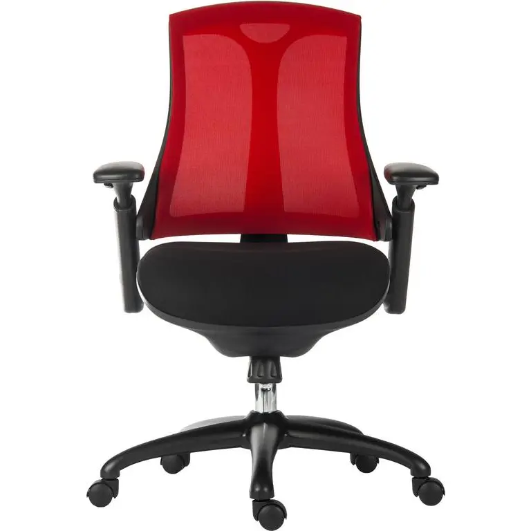 Rapport Mesh Back Executive Office Chair Red/Black 6964RED