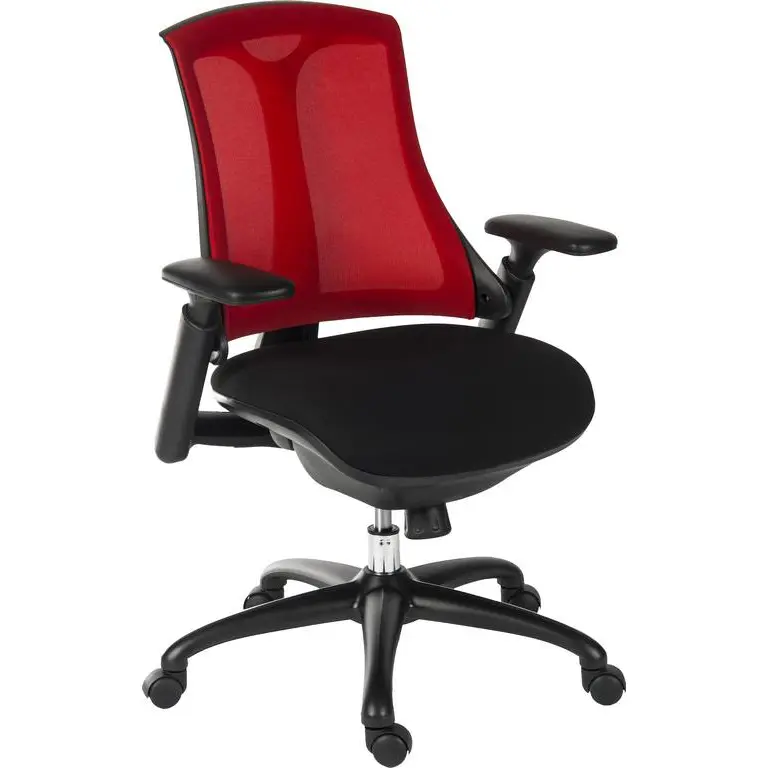 Rapport Mesh Back Executive Office Chair Red/Black 6964RED