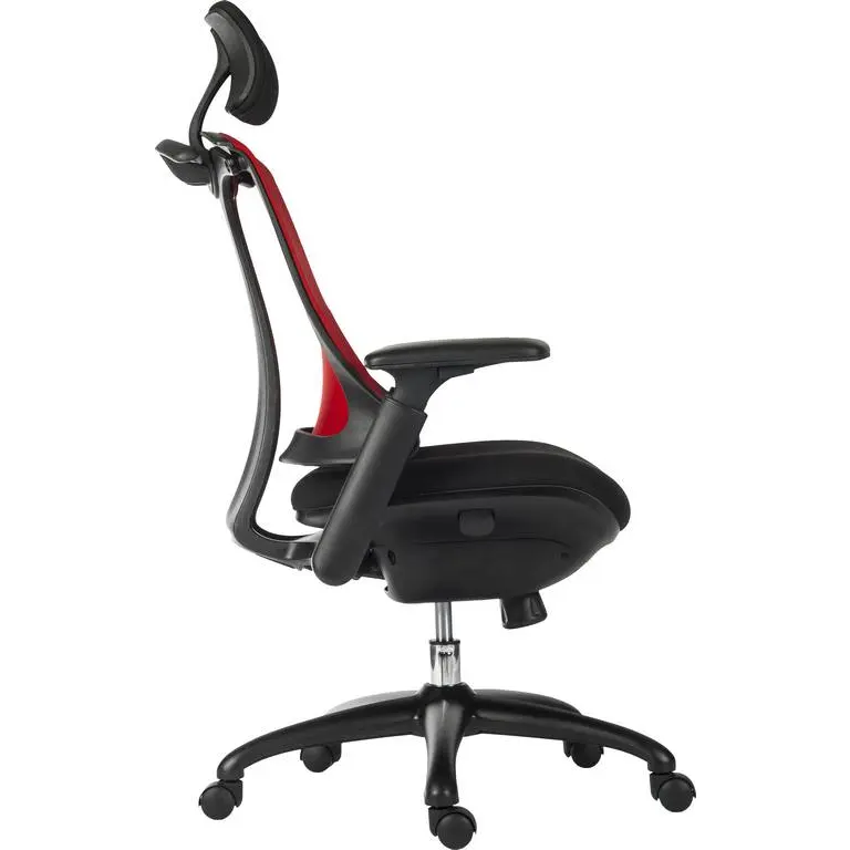 Rapport Mesh Back Executive Office Chair Red/Black 6964RED