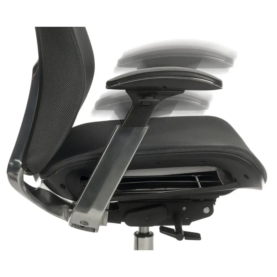 Quantum Mesh Back Executive Chair Black with Black Frame 6966BLK