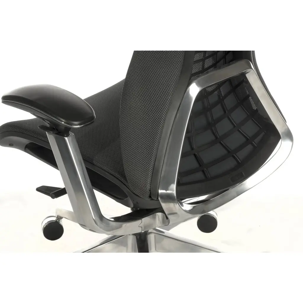 Quantum Mesh Back Executive Chair Black with Black Frame 6966BLK