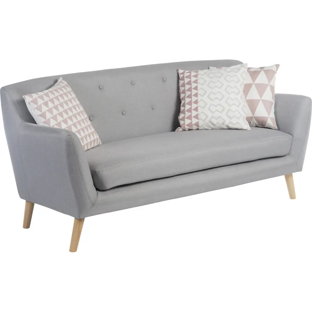 Skandi 3 Seater Sofa Grey 6982