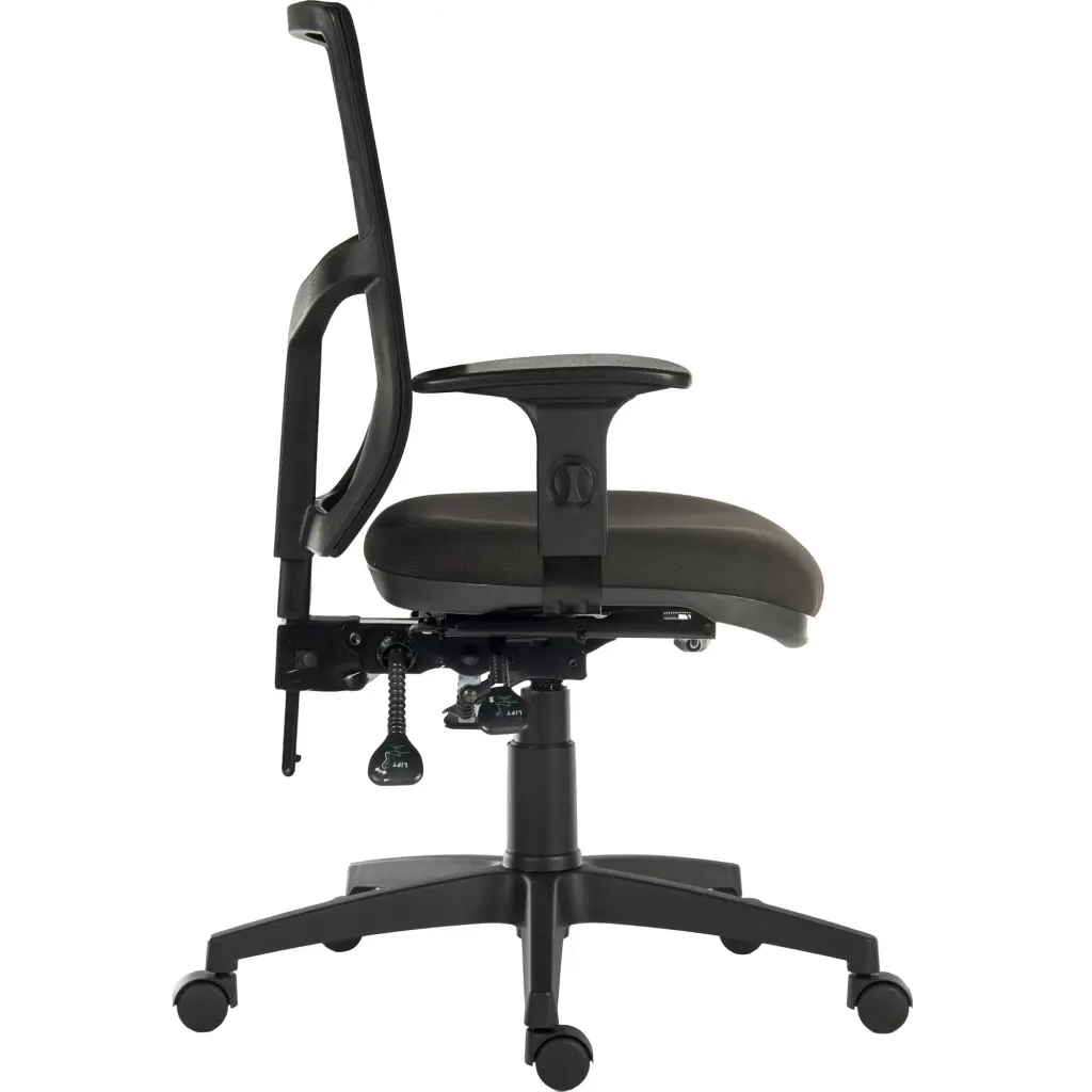 Ergo Comfort Mesh Back Operator Office Chair with Arms Black 9500MESH-BLK/0270