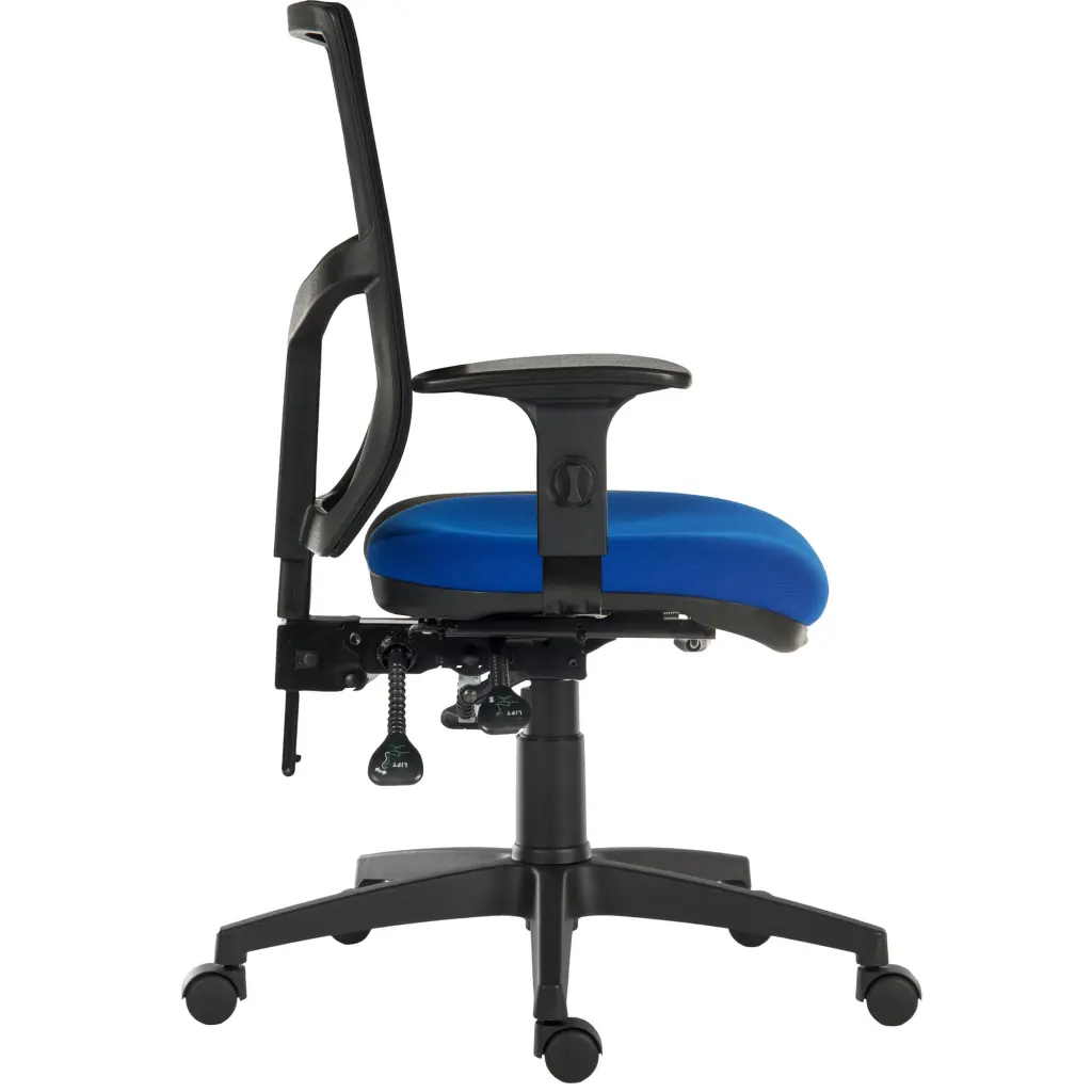 Ergo Comfort Mesh Back Operator Office Chair with Arms Blue 9500MESH-BLU/0270