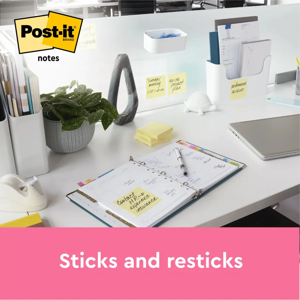 Post-it Z Notes 76x76mm 100 Sheets Canary Yellow R330 Pack of 12