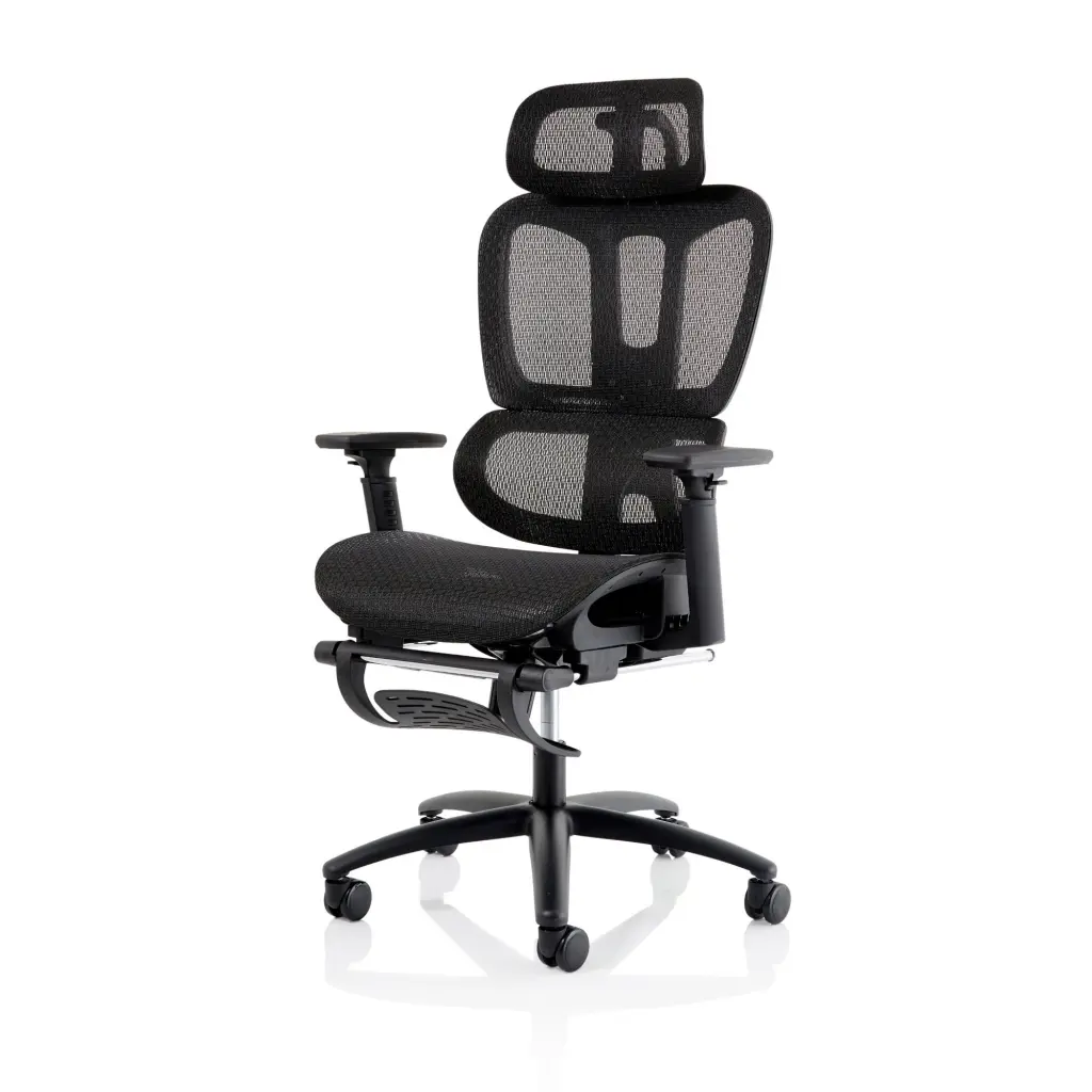 Horizon Executive Mesh Office Chair With Height Adjustable Arms Black - OP000319 -