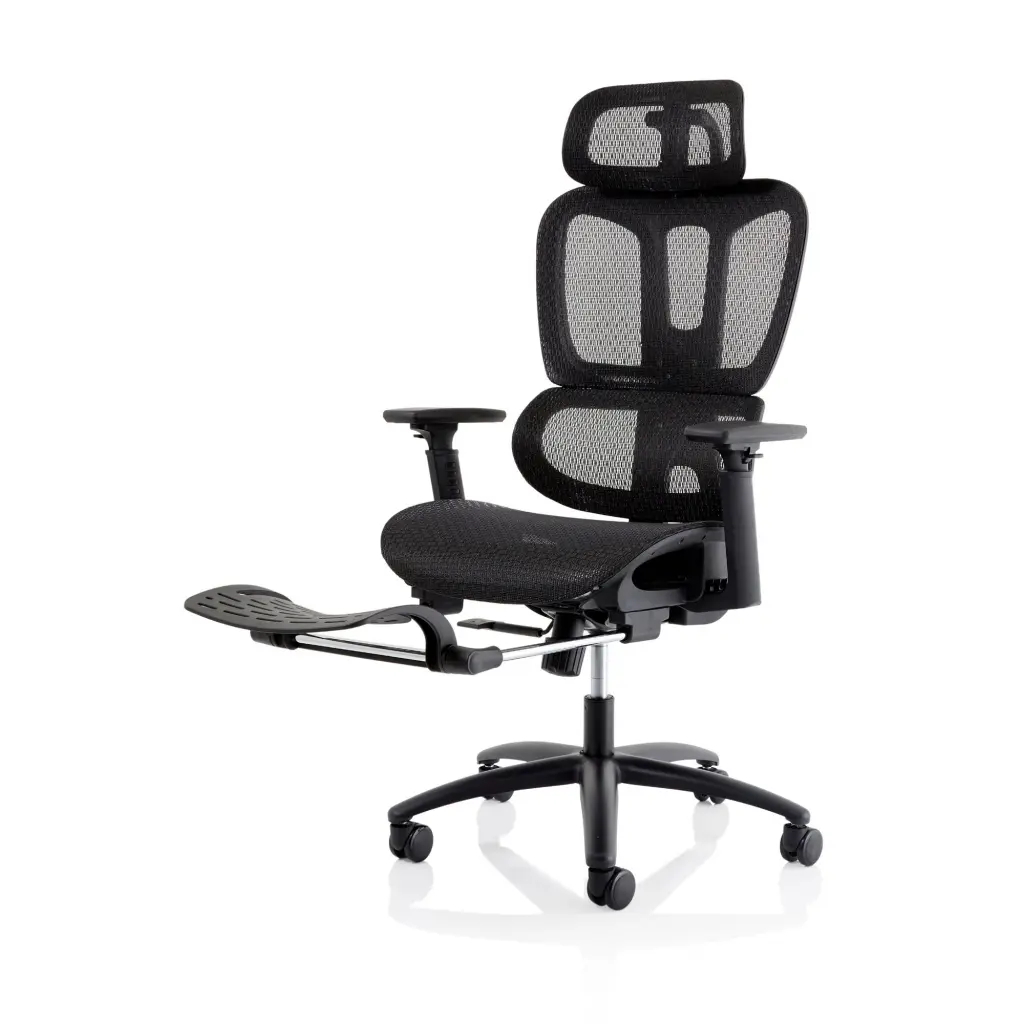 Horizon Executive Mesh Office Chair With Height Adjustable Arms Black - OP000319 -