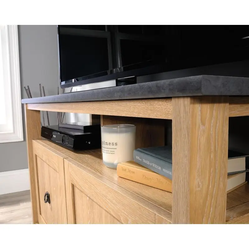 Home Study TV Stand / Sideboard Dover Oak with Slate Finish 5426616