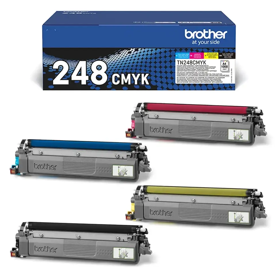 Brother BK/C/M/Y  Toner Cartridge 1000 pages TN248VAL