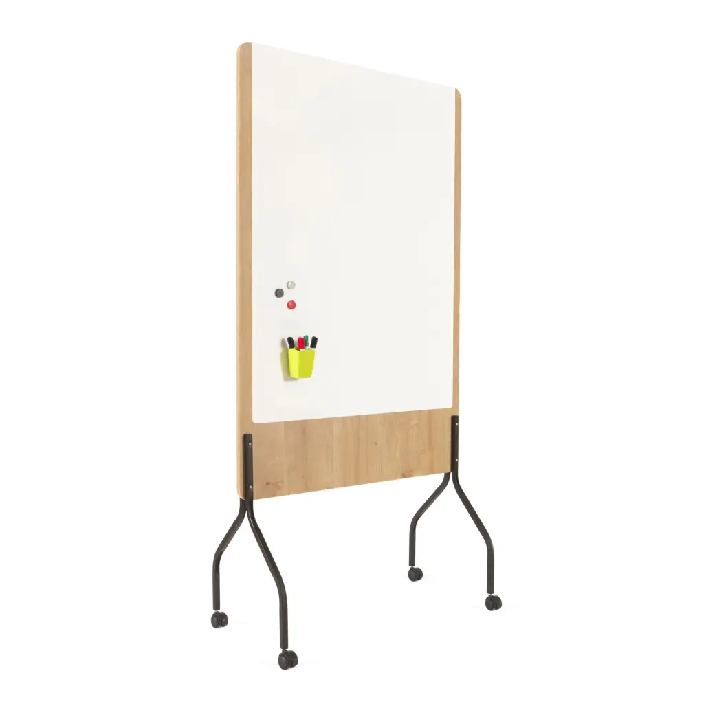 Rocada Natural Mobile Double Sided Drywipe Board 1000x1500 - NAT8100