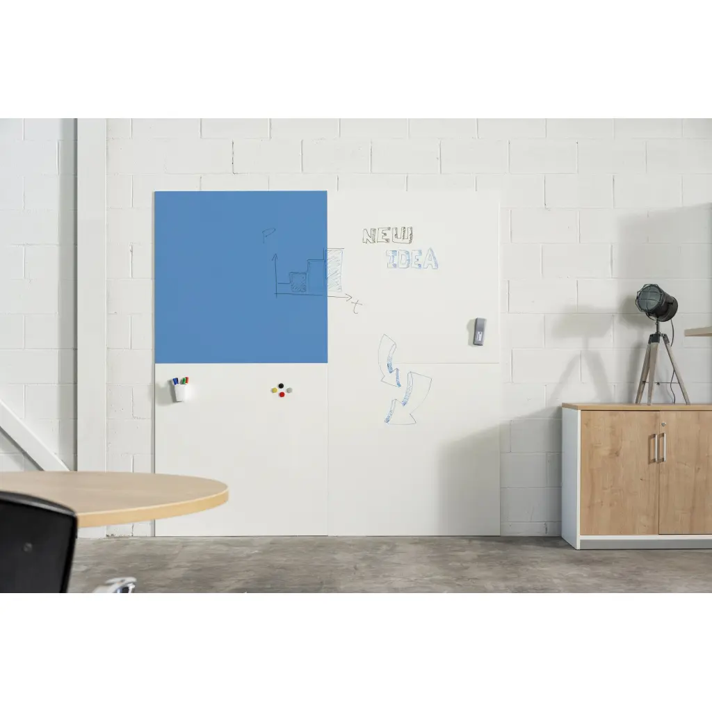 Rocada Skincolour Drywipe Board Lacquered Surface 1000x1000mm Blue - 6425R-630