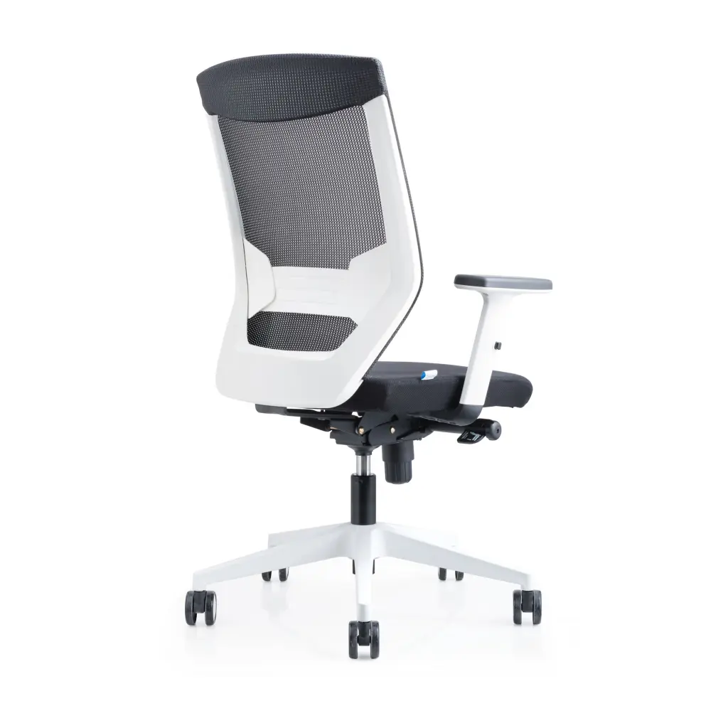 Rocada Ergoline Operators Chair Black/White - 908W-4