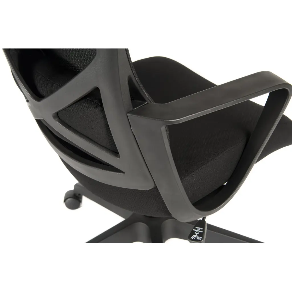 Teknik Contour Contemporary High Back Executive Mesh Office Chair With Fixed Arms Black - 7100