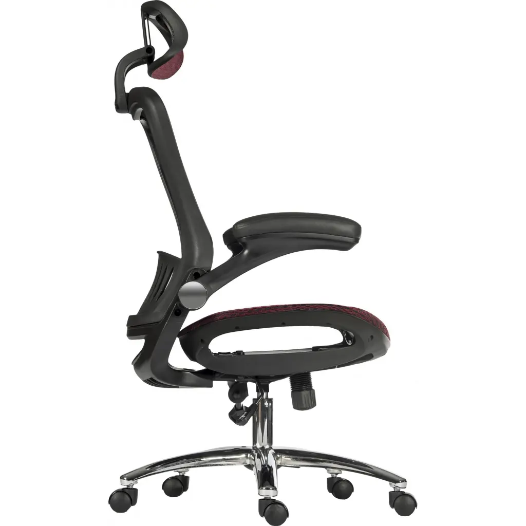 Teknik Harmony High Back Executive Mesh Office Chair With Height Adjustable Arms Red - 6956RED