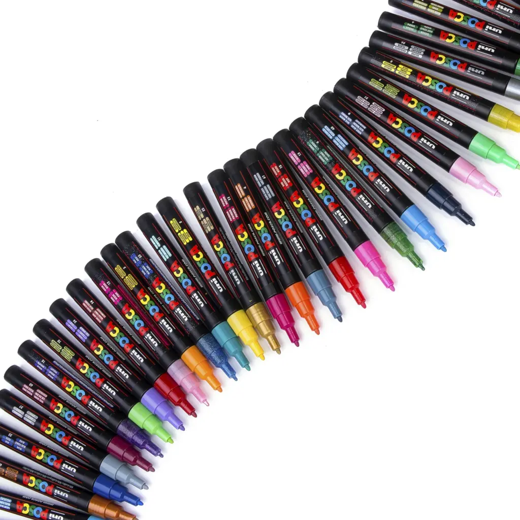 Posca PC-3M Paint Marker Assorted Sparkling Colours (Pack 8) - 153544857