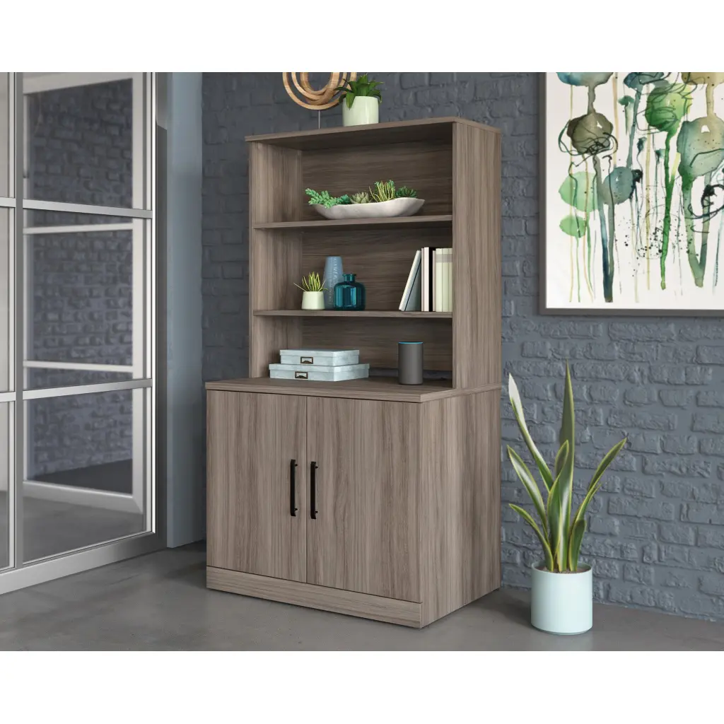 Affiliate Hutch for Storage Unit W900 x D368 x H915mm Hudson Elm Finish - 5427430