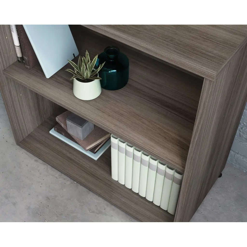 Affiliate 2 Shelf Bookcase W750 x D394 x H743mm Hudson Elm Finish - 5431916