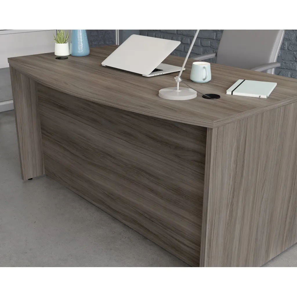 Affiliate Bow Front Office Desk 1500 x 870mm Hudson Elm Finish - 5427428