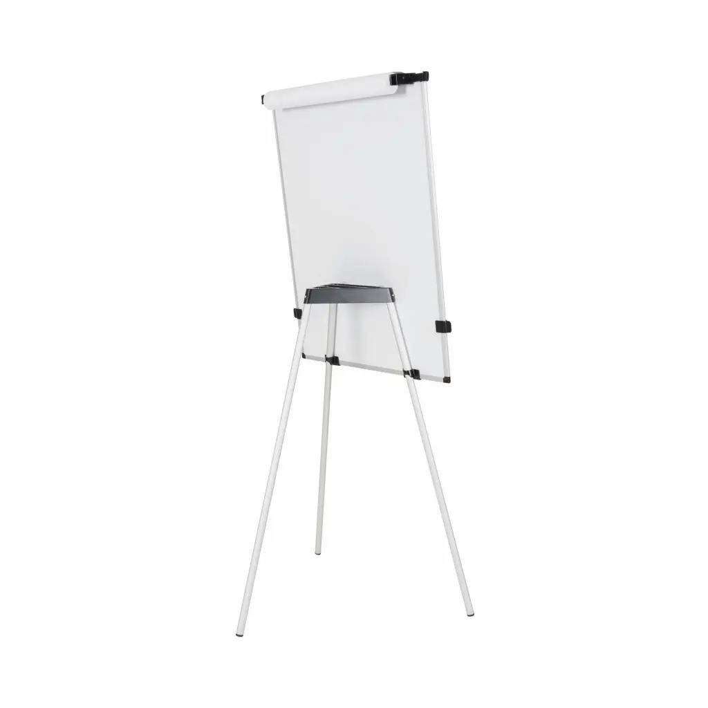 Bi-Office Earth Kyoto Tripod Easel With Magnetic Paper Roll Kit and Extendable Arms 700x100mm - EA144061731