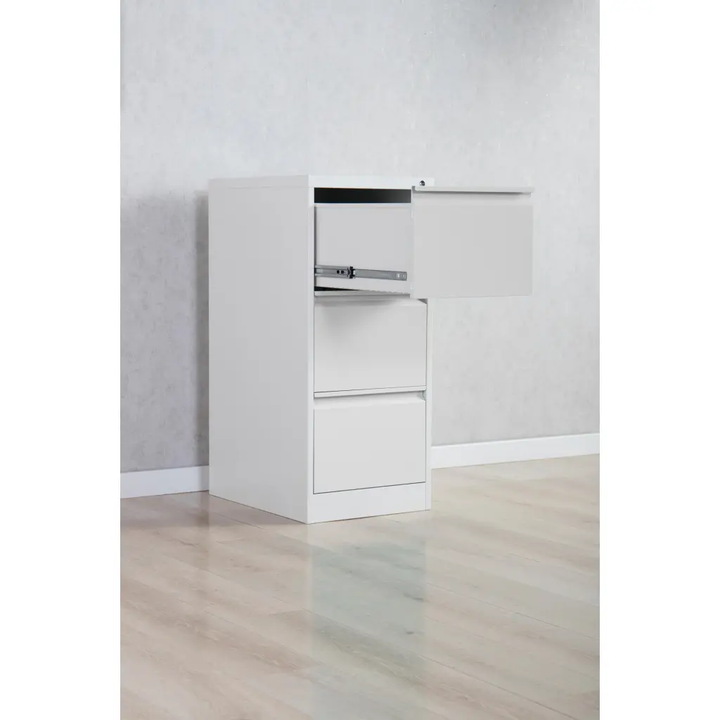 Phoenix FC Series 3 Drawer Filing Cabinet Grey with Key Lock - FC1003GGK