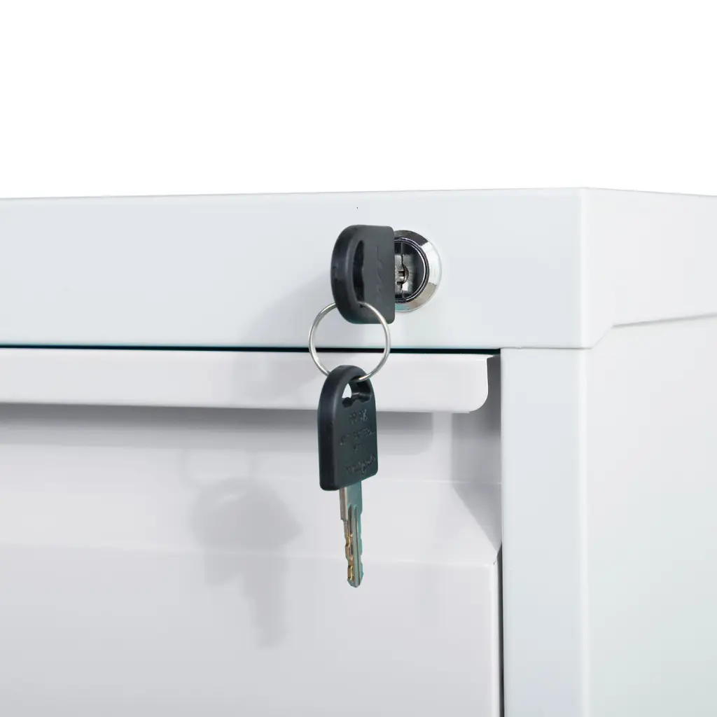 Phoenix FC Series 3 Drawer Filing Cabinet Grey with Key Lock - FC1003GGK