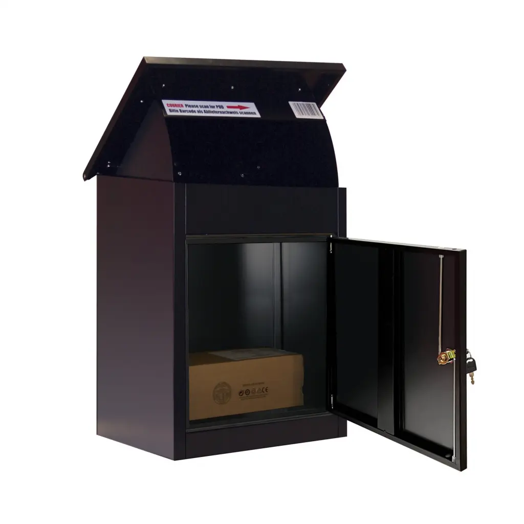 Phoenix Top Loading Pacel Box Black with Key Lock - PB0581BK