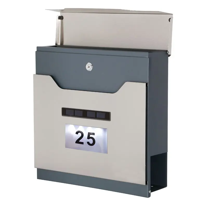 Phoenix Estilo Top Loading Letter Box Stainless Steel with Key Lock - MB0125KS