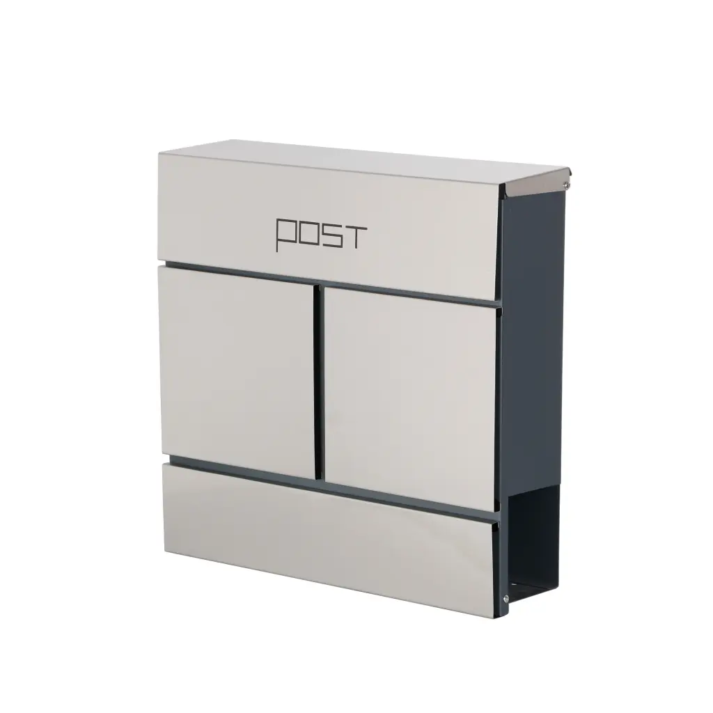 Phoenix Estilo Top Loading Letter Box Stainless Steel with Key Lock - MB0124KS