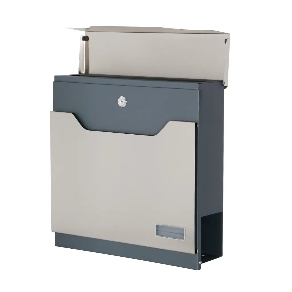 Phoenix Estilo Top Loading Letter Box Stainless Steel with Key Lock - MB0123KS